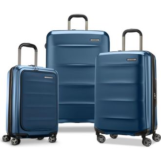 Samsonite Octiv 3 Piece Set (Pro Front Pocket 20/24/28) Hardside Spinner in Blue Denim at Nordstrom