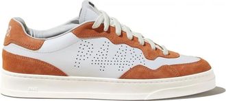 P448 Bali Retro Blue Sneakers - Heren - Sneakers - Wit - 44 EU - Leer - Schoenen