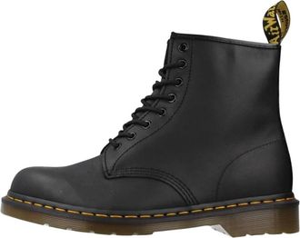 Dr. Martens 1460 Greasy Veterlaarzen - Dames - Veterlaarzen - Zwart - 39 EU - Leer - Schoenen