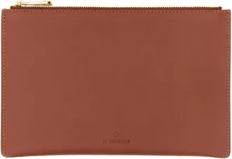 IL BISONTE Vacchetta Leather Wallet - Bordeaux