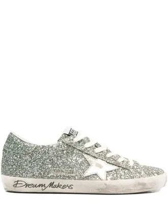 Golden Goose Super Star Glitter Upper Toe Tongue And Heel Laminated