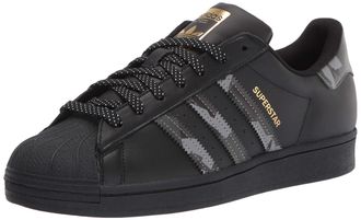 adidas Originals Mens Superstar Sneaker, Black