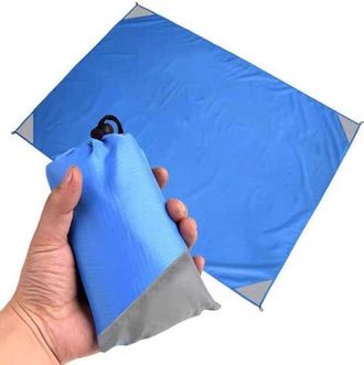 OEM Manta De Picnic, Manta De Playa, Manta De Camping, Actividades Al Aire Libre, Impermeable Y Resistente A La Arena, 200 X 210 Cm, Azul