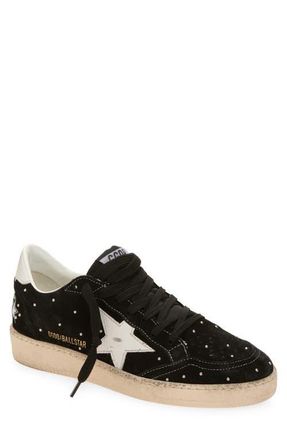 Golden Goose Ball Star Low Top Sneaker in Black/Milk at Nordstrom, Size 10Us