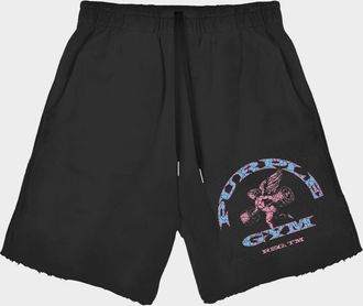 Purple Men & apos;s Relaxed Fleece Drawstring Shorts