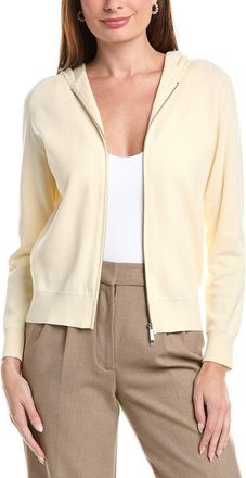 Lafayette 148 New York Double Knit Zip Front Hoodie