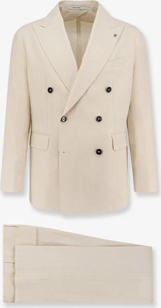 Tagliatore Abito doppiopetto in lino - TAGLIATORE - gender_Man