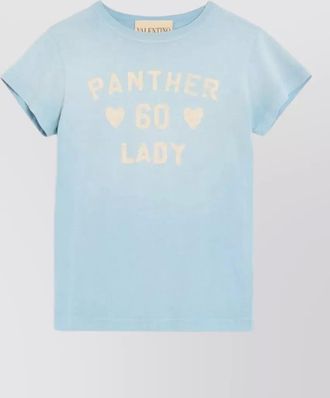 Valentino Garavani short sleeve graphic print crew neck top