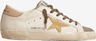 Golden Goose Kunstleder-Sneakers mit Glitter Super Star Bio Based