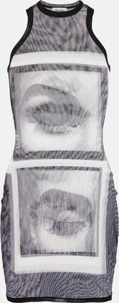 Jean Paul Gaultier Printed mesh tank top