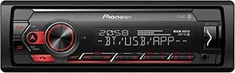 Pioneer Authentic Jeans Mvh-s420bt - Autoradio 1 Din Con Sintonizador Rds, Bluetooth, Iluminaci&oacute;n Roja, Usb, Aplicaci&oacute;n Pioneer Smart Sync Y Compatible Con Dispositivos Apple