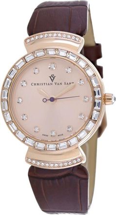 Christian Van Sant Nova Rose Gold-tone Dial Ladies Watch CV2945