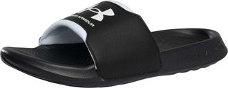 Under Armour Mens Ignite Select Slides, (001) Black/Black/White, 12