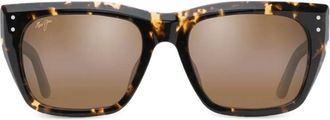 Maui Jim Aloha Lane zonnebril met rechthoekig montuur - Bruin