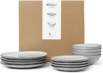 Broste Copenhagen Nordic Sand Geschirr Dinner-Set (12-tlg.)