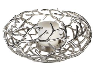 Schubiger M&ouml;bel Adventskranz Twigs Antik Silber H: 20 cm