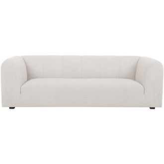 Miliboo Divano design in tessuto beige 4 posti oliveiro