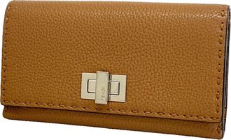Fendi Brown Leather Long Wallet (Bi-Fold) (Pre-Owned)