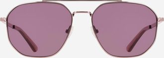 Cole Haan Womens Angular Navigator Sunglasses - Pink