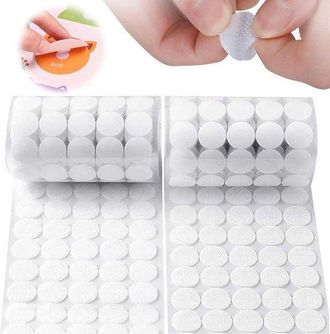 OEM Puntos De Velcro - Puntos Adhesivos - Manualidades Y Organizaci&oacute;n - Impermeables Y Removibles - 20 Mm - Blanco