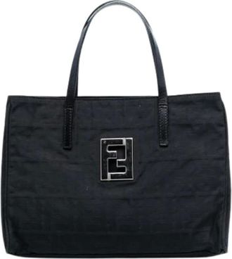 Fendi Pre-owned Tote Bags, female, Black, Size: ONE SIZE Pre-owned Tote Bag