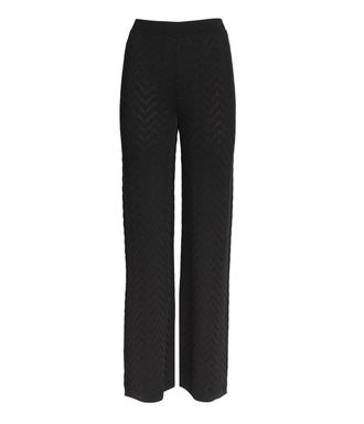 Missoni Black Zigzag Trousers Size XXS