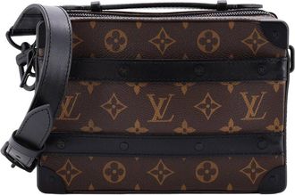 Louis Vuitton Brown Macassar Monogram Canvas Handle Soft Trunk (Authentic Pre- Loved)