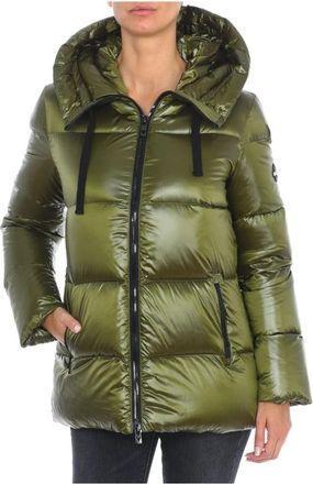 Vuarnet Gewatteerde Jas met Capuchon en Rits - Dames - Winterjassen - Groen - XS - Jassen