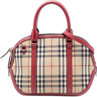 Burberry Pre-owned Burberry Small Haymarket Check Coated Canvas Orchard Bowling Bag OM4T8GT7S7CAWUZG