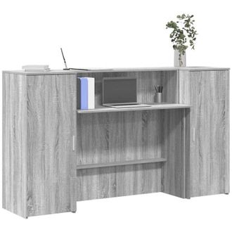 vidaXL Mostrador De Recepci&oacute;n Sonoma Gris 180x50x103,5 Cm Vidaxl