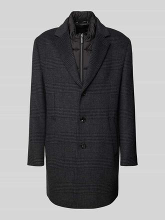 Bugatti Regular Fit Kurzmantel mit Woll-Anteil in Anthrazit, Gr&ouml;&szlig;e 48