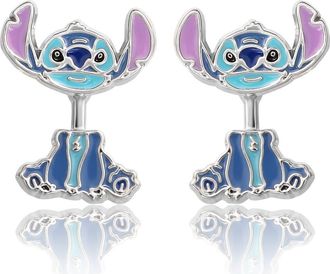 Disney Blue Enamel Stitch Stud Earrings at Nordstrom