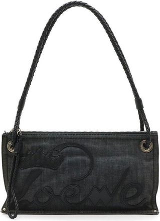 Loewe Denim Crown Shopper Tote (Authentic Pre-Loved)