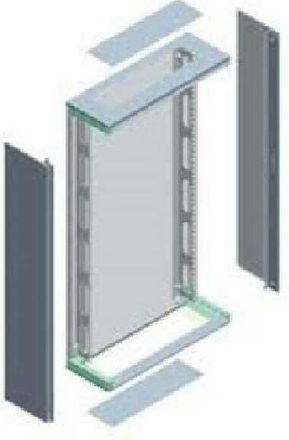 SIEMENS Estructura Alfa Cuadrada Para Montaje En Pared Flat Pack Ip30 Y Ip43 Dim. L H P 600x1200x250 8gk2