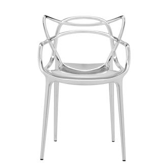 Kartell Masters Stuhl, metallic verchromt