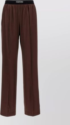 Tom Ford silk stretch trousers with elastic waistband