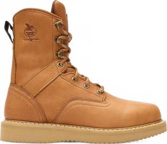 Georgia Boot Mens Farm & Ranch Wedge Work Boots In Brown