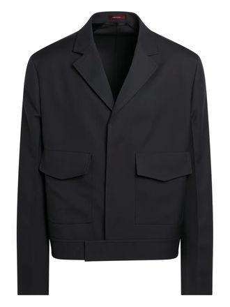 Gucci single-breasted patch-pocket jacket - men - Wool - 48 - Blue
