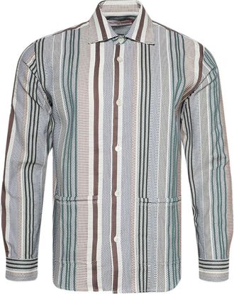 Orlebar Brown Barkley shirt - men - Cotton - S - Green