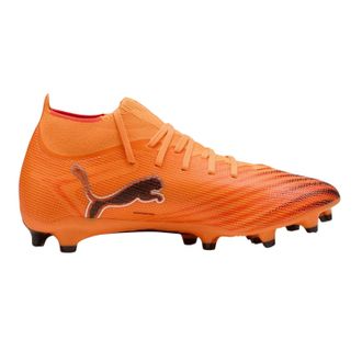 Puma Dames Ultra Match+ Firm Ground Voetbalschoenen (Oranje/Zwart)