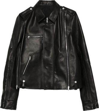 Rick Owens Zipped Leather Jacket