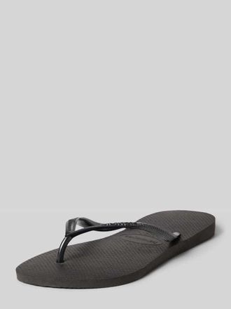 Havaianas Flip Flops mit Logo-Detail in Black, Gr&ouml;&szlig;e 35/36