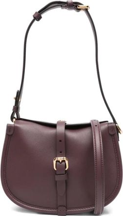 Etro Leren Crossbody Tas voor Dames - Dames - Schoudertassen - Paars - ONE Size - Leer - Tassen