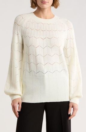 Love Token Knit Sweater in Ivory at Nordstrom Rack, Size X-Small