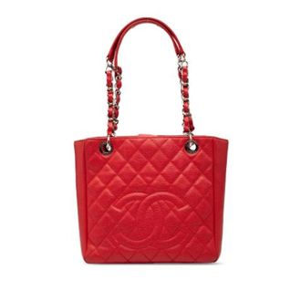 Chanel Pre-owned Quilted Caviar Leather Tote - Pre-owned - Mujer - Rojo - ONE SIZE