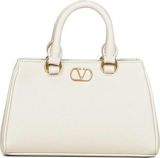 Valentino Garavani Mini VLogo Signature Tas - Dames - Handtassen - Wit - ONE Size - Leer - Tassen