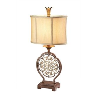 Loops Table Lamp British Bronze Oxidized Bronze LED E27 60W Bulb