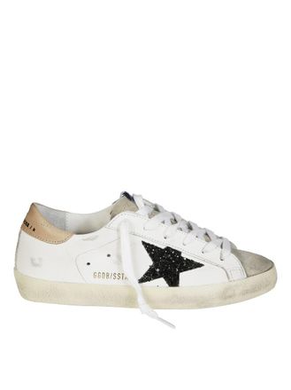 Golden Goose Superstar Leathere Upper Glitter Star Sneakers