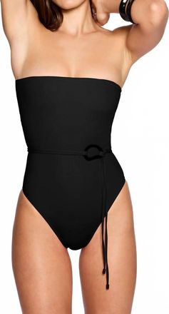 Tropic of C Orb Strapless One Piece In Black
