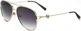 Escada Womens SESB77F-300-58 SESB77F 58 300 Sunglasses - Gold - One Size